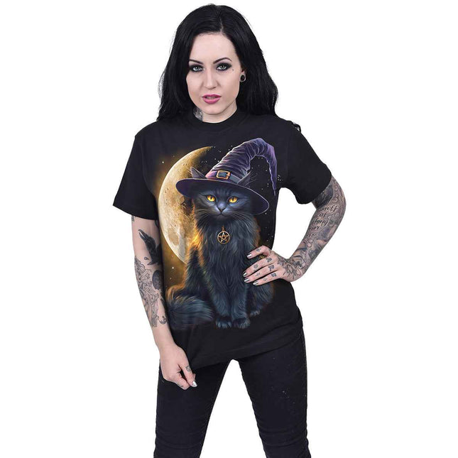 FAMILIAR MAGIC - Front Print T-Shirt Black