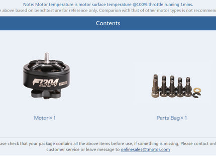 TMotor F1204 Motor (5000kV, 6500kV)