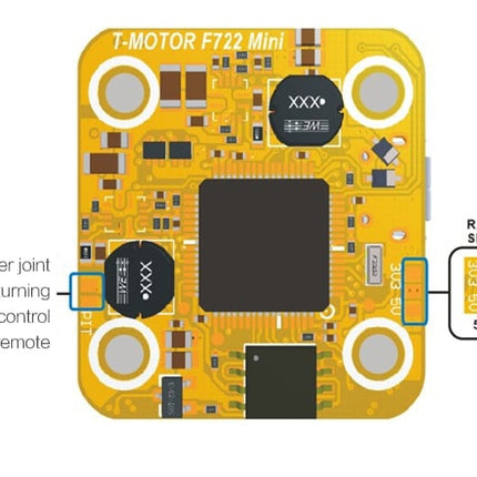 T-Motor F7 Mini Flight Controller (HD +OSD +VTX Switch)