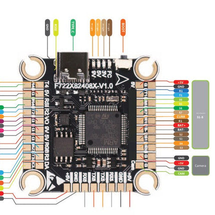 Betaflight F722 Flight Control System 3-8S