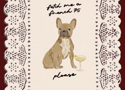 Fetch Me A French 75 - Fawn French Bulldog Print