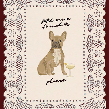 Fetch Me A French 75 - Fawn French Bulldog Print