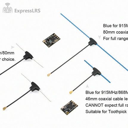 BetaFPV Dipole T Antenna (2pcs) (2.4GHz / 868MHz)