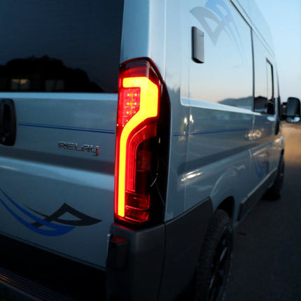 For Fiat Ducato Full LED Rear Light Cluster | Tail Light, Rear Light Unit, Smoked LED Replacement | RAM ProMaster Van-X - NEW