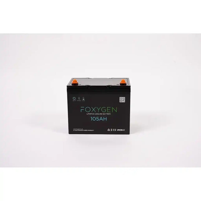Foxygen 12V 105Ah LiFePO4 Leisure Battery with Bluetooth & Self-Heating