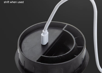 80mm Desktop Outlet USB Cable Wire Hole Cover Round Winder Holder, 80mm