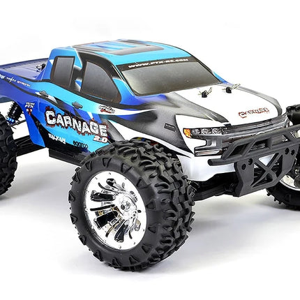 FTX Carnage 2.0 1/10 4WD Brushed Truck RTR (Blue / Red)