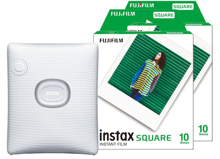 Fujifilm Instax Square Link Wireless Smartphone Photo Printer - White