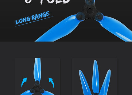 DAL Fold 2 F6 6048 Folding Propellers (4 hub, 12 blades)