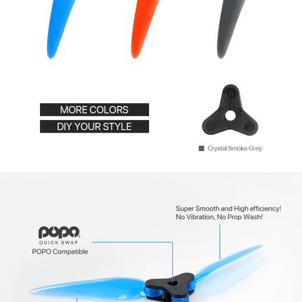 DAL Fold 2 F6 6048 Folding Propellers (4 hub, 12 blades)