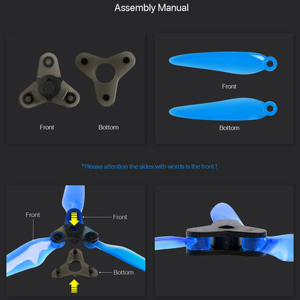 DAL Fold 2 F6 6048 Folding Propellers (4 hub, 12 blades)