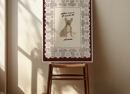 Fetch Me A French 75 - Fawn French Bulldog Print