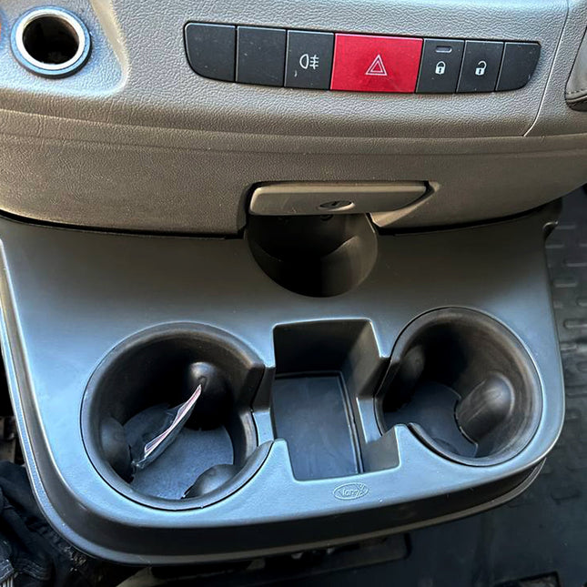 For Vauxhall Movano Cupholder Console - Grey | Van-X