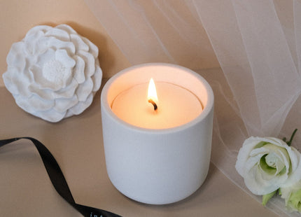 Floral Ceramic Candle