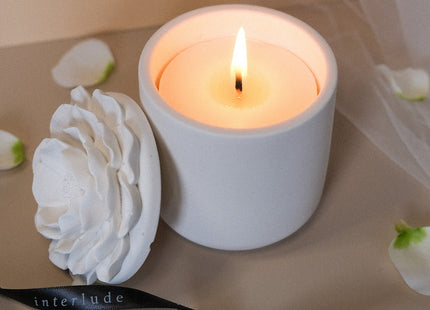 Floral Ceramic Candle