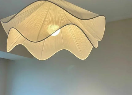 Flowers Cloth Chandelier Home Decoration French Led Pendant Lights