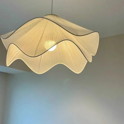 Flowers Cloth Chandelier Home Decoration French Led Pendant Lights