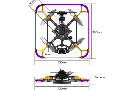 Flytimes 85 HD O4 2S Micro FPV Drone without O4 TBS Crossfire