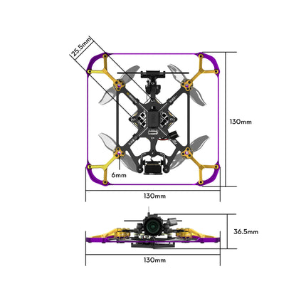Flytimes 85 HD O4 2S Micro FPV Drone without O4 TBS Crossfire