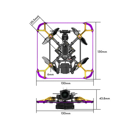 Flywoo Flytimes 85 HD O4 PRO 2S BNF Micro FPV Drone