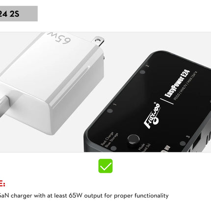 Flywoo EasyPower E24 2S Battery Charger