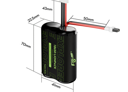 Flywoo Explorer Molicell P30B 18650 2S1P 3000mAh Li-Ionpack Battery XT30