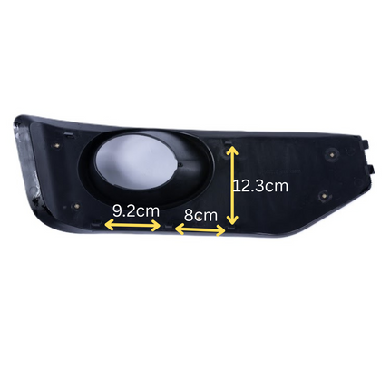 For VW T5 .1 Transporter Honeycomb Sportline Front Spoiler Foglight Trims (Matte Black)