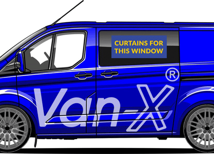 For Ford Transit MK7 Blackout Camper Curtains Black/Black - Create Your Own Bundle | Van-X