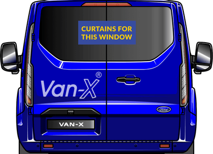 For Ford Transit MK6 Blackout Camper Curtains Black/Black - Create Your Own Bundle | Van-X