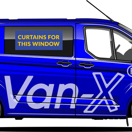 For Ford Transit MK6 Premium Window Curtains - Black/Grey - CREATE YOUR OWN BUNDLE! Van-X