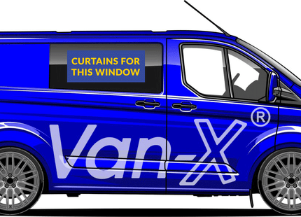 For Ford Transit MK7 Blackout Camper Curtains Black/Black - Create Your Own Bundle | Van-X