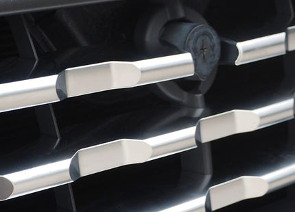 For Ford Transit Custom 2012–2018 Matte Chrome Front Grille Trim Set | 7 Piece Upgrade | Van-X