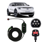 Type 2 to 3 Pin Charging Cable / 10M / 6amp – 12amp Adjustable (2.3kW)