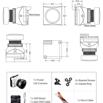 Foxeer Cat 3 Micro - 1200TVL Super Low Light FPV Night Camera
