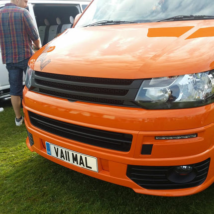 For VW T5.1 Transporter Van Front Styling Matte Package (3pcs) Painted and Ready to Fit