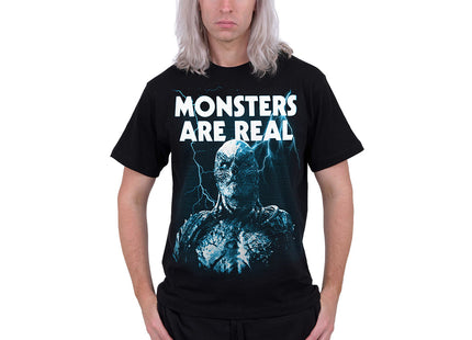 MONSTERS ARE REAL - Front Print T-Shirt Black