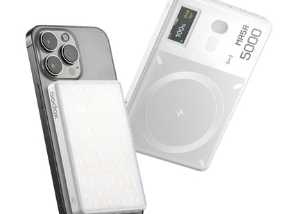 MA5R Magnetic Full-Colour RGB Light Manel With Wireless Charging (White)