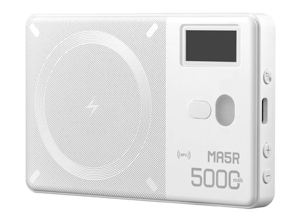 MA5R Magnetic Full-Colour RGB Light Manel With Wireless Charging (White)