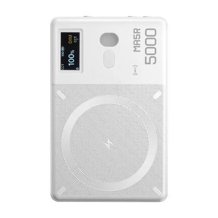 MA5R Magnetic Full-Colour RGB Light Manel With Wireless Charging (White)