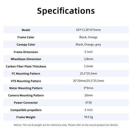 GEPRC GEP-CL30 V3 Frame