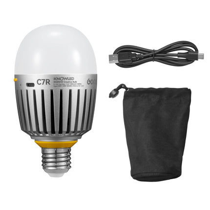 KNOWLED C7R E27 RGBWW Creative Bulb for Practical Set Lighting