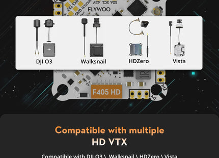 Flywoo GOKU F405 HD 1-2S 12A  AIO NO RX V2