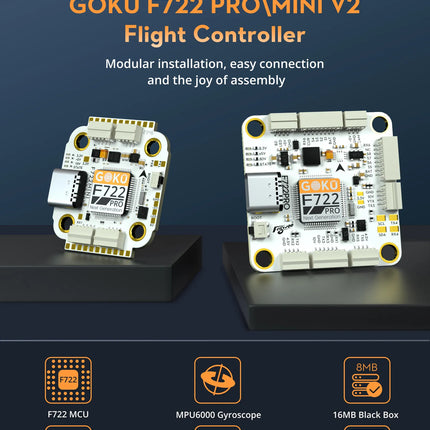 Flywoo GOKU F722 Pro V2 55A AM32 32-Bit Stack