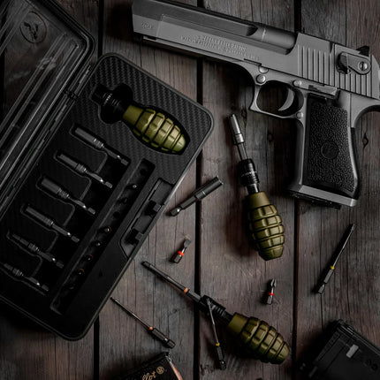 GPT 17-Piece Grenade-Style Airsoft Valve Tool Kit