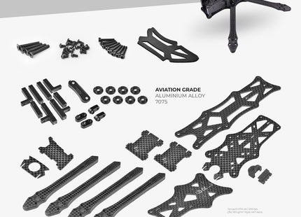 GRL FPV PRO 2 Freestyle Quadcopter Frame 5''