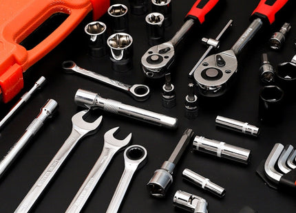 108 In 1 Multi-function Car Repair Combination Toolbox Ratchet Wrench Set, 108 In 1