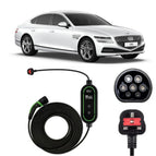 Type 2 to 3 Pin Charging Cable / 10M / 6amp – 12amp Adjustable (2.3kW)
