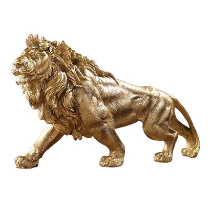 Golden Lion King Resin Ornament