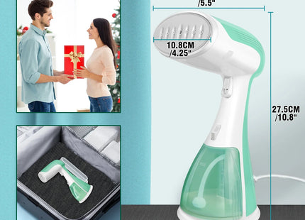 Portable Garment Steamer - Fast Heat-Up Handheld Fabric Steaming Iron