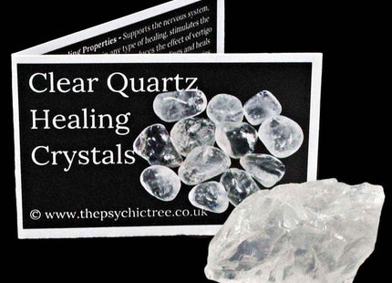 Clear Quartz Rough Crystal & Guide Pack